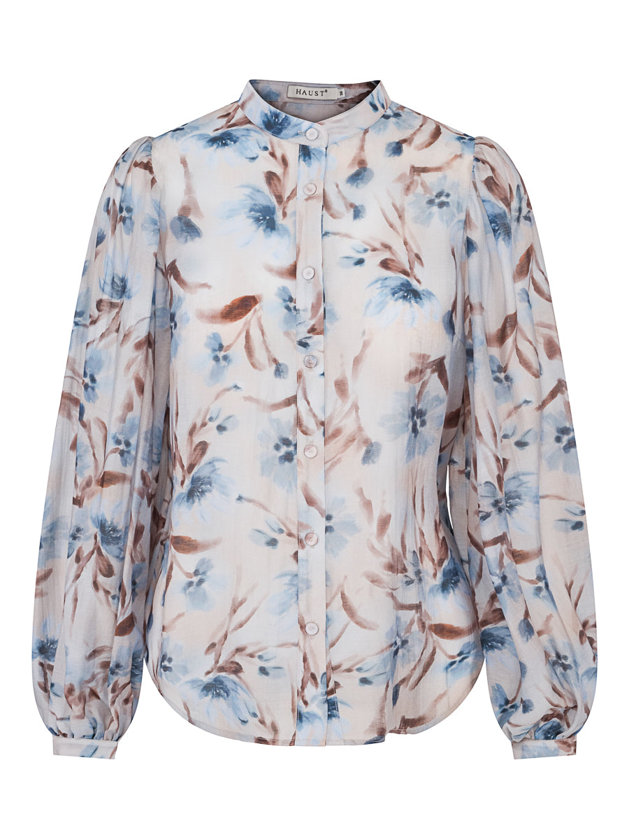 Sleeve blouse Flower