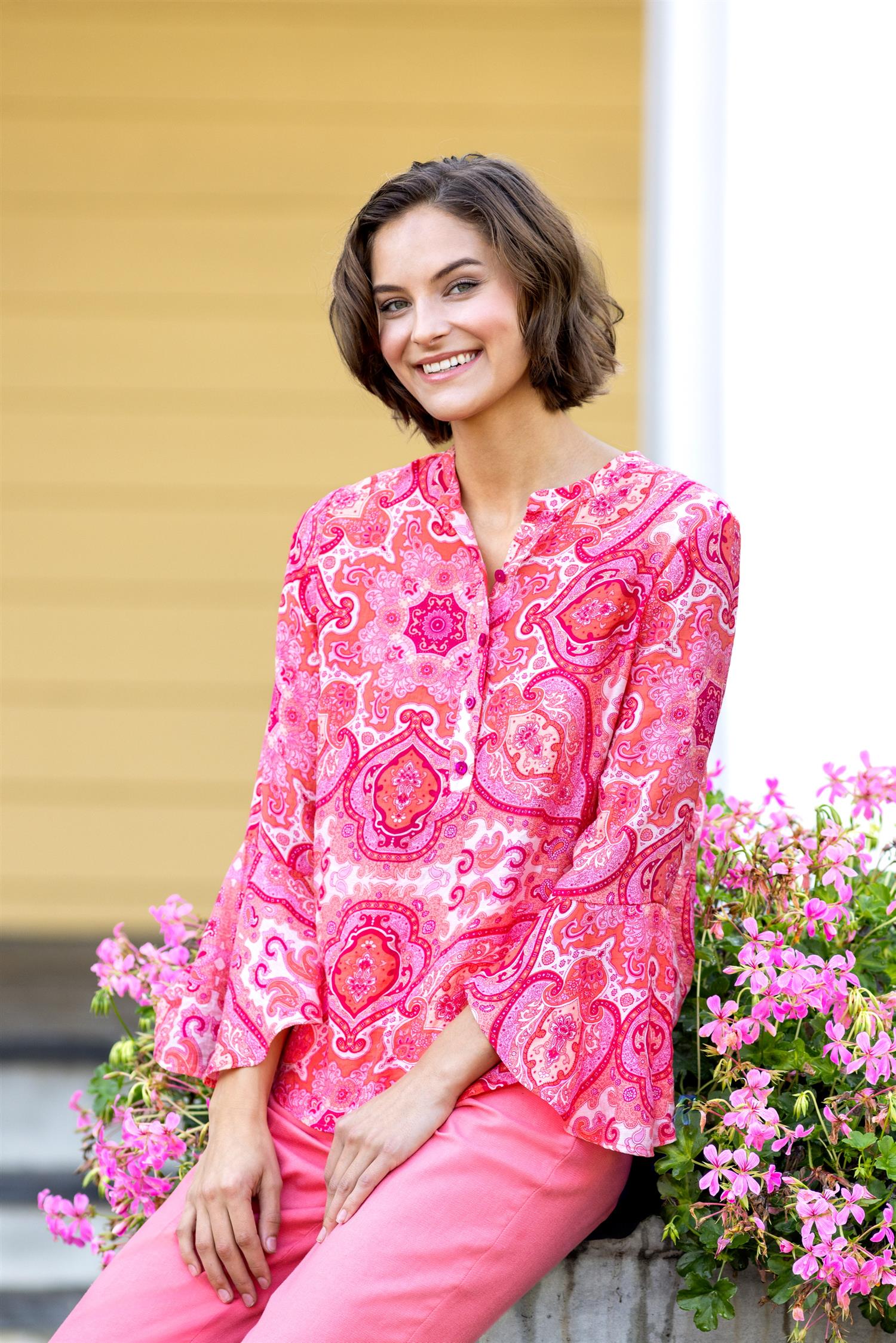 Sleeve blouse Paisley