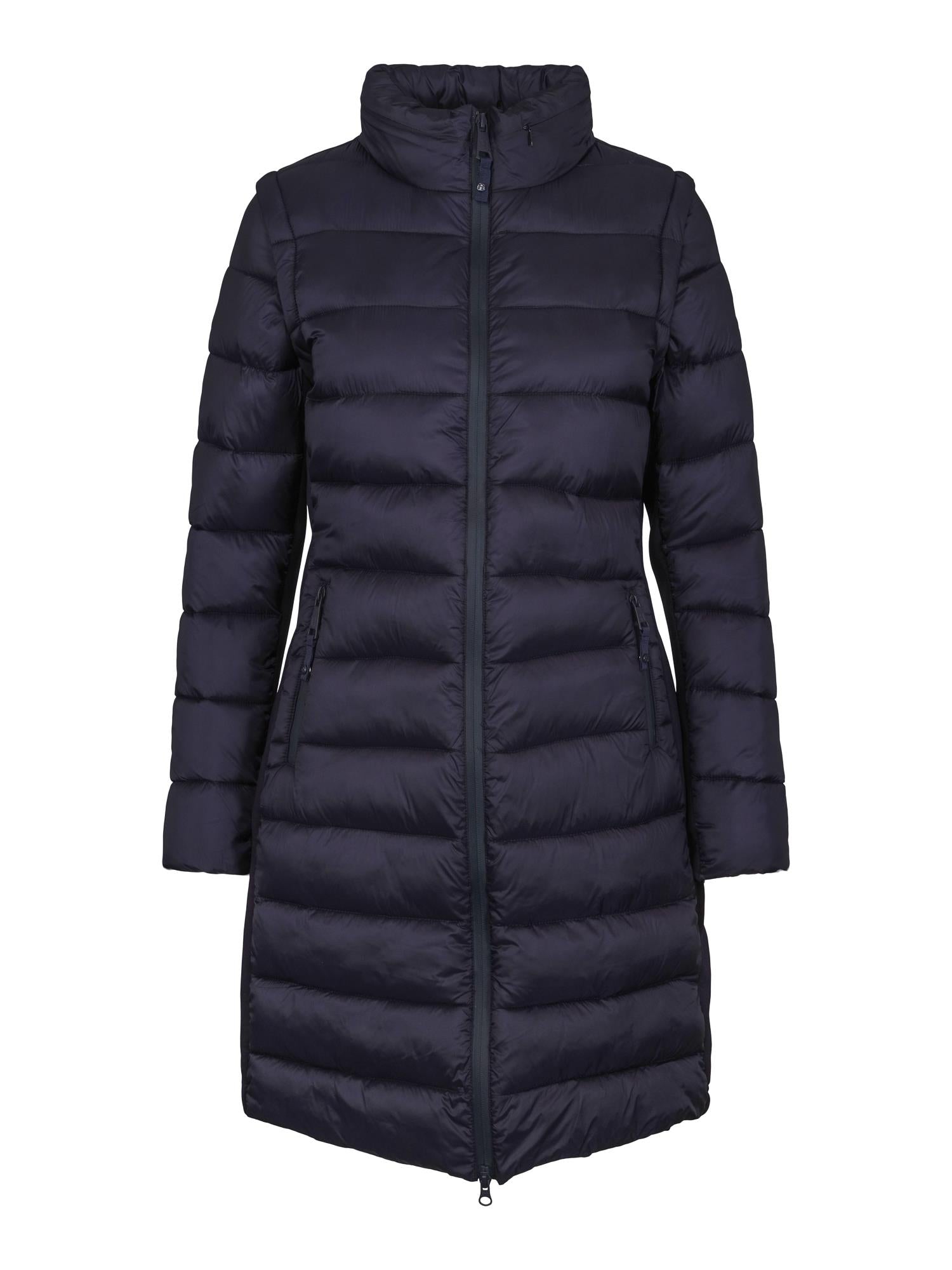 Long detailed jacket Navy