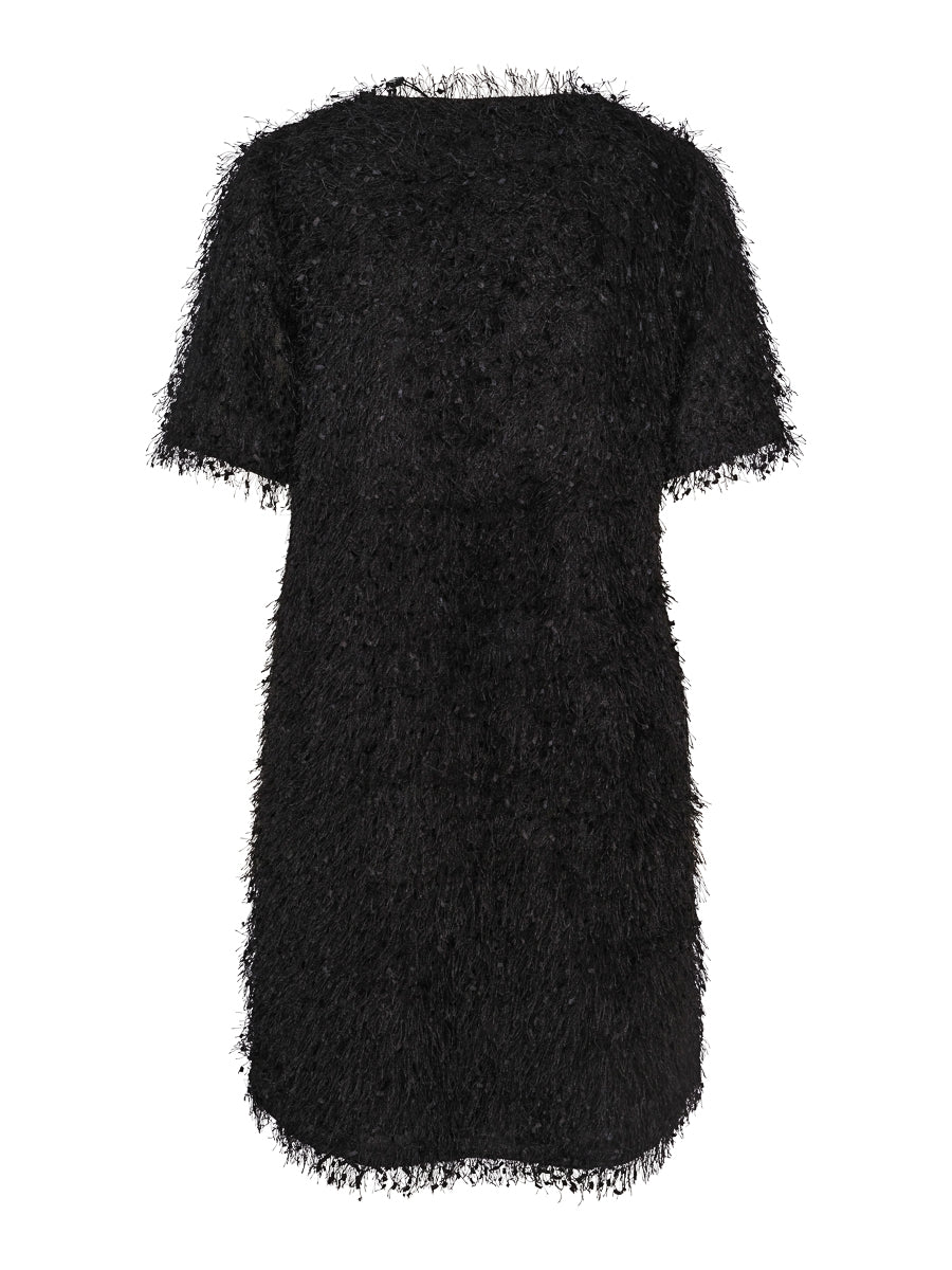 Hairy dress Black