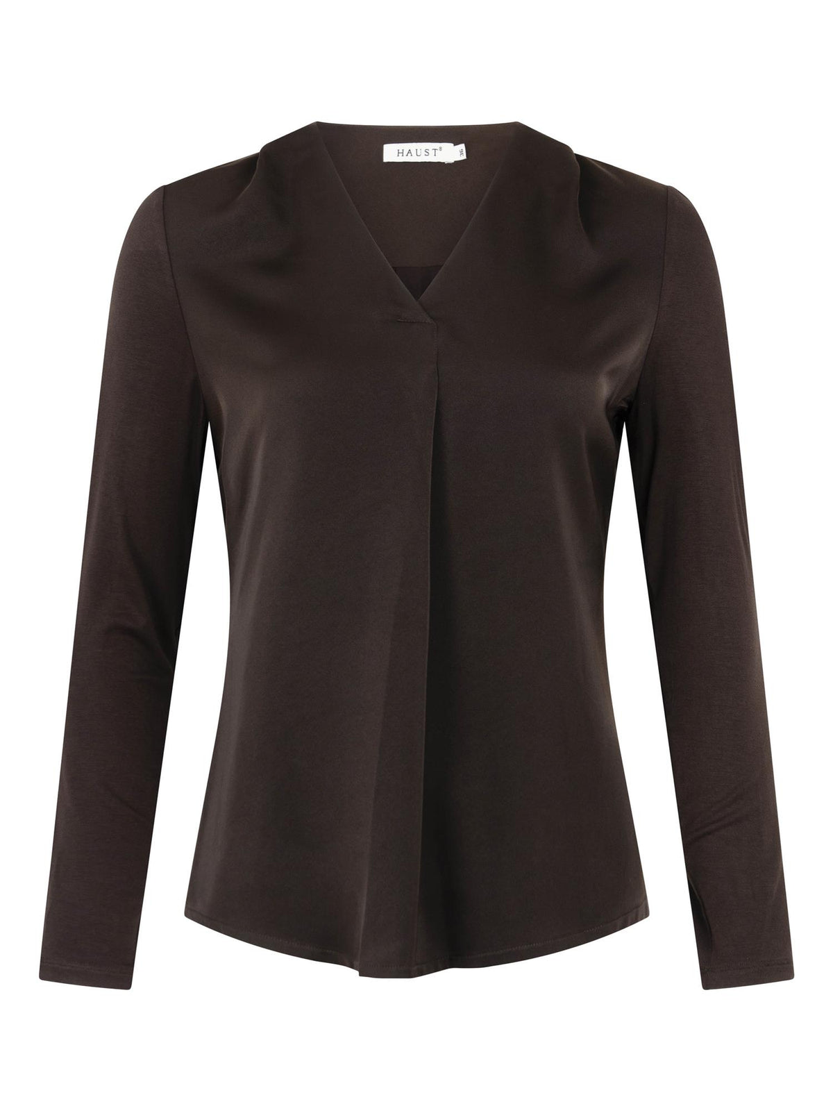 Favorite v-neck blouse Dark Brown