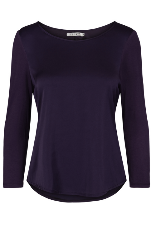 55-530 Satin blouse Navy