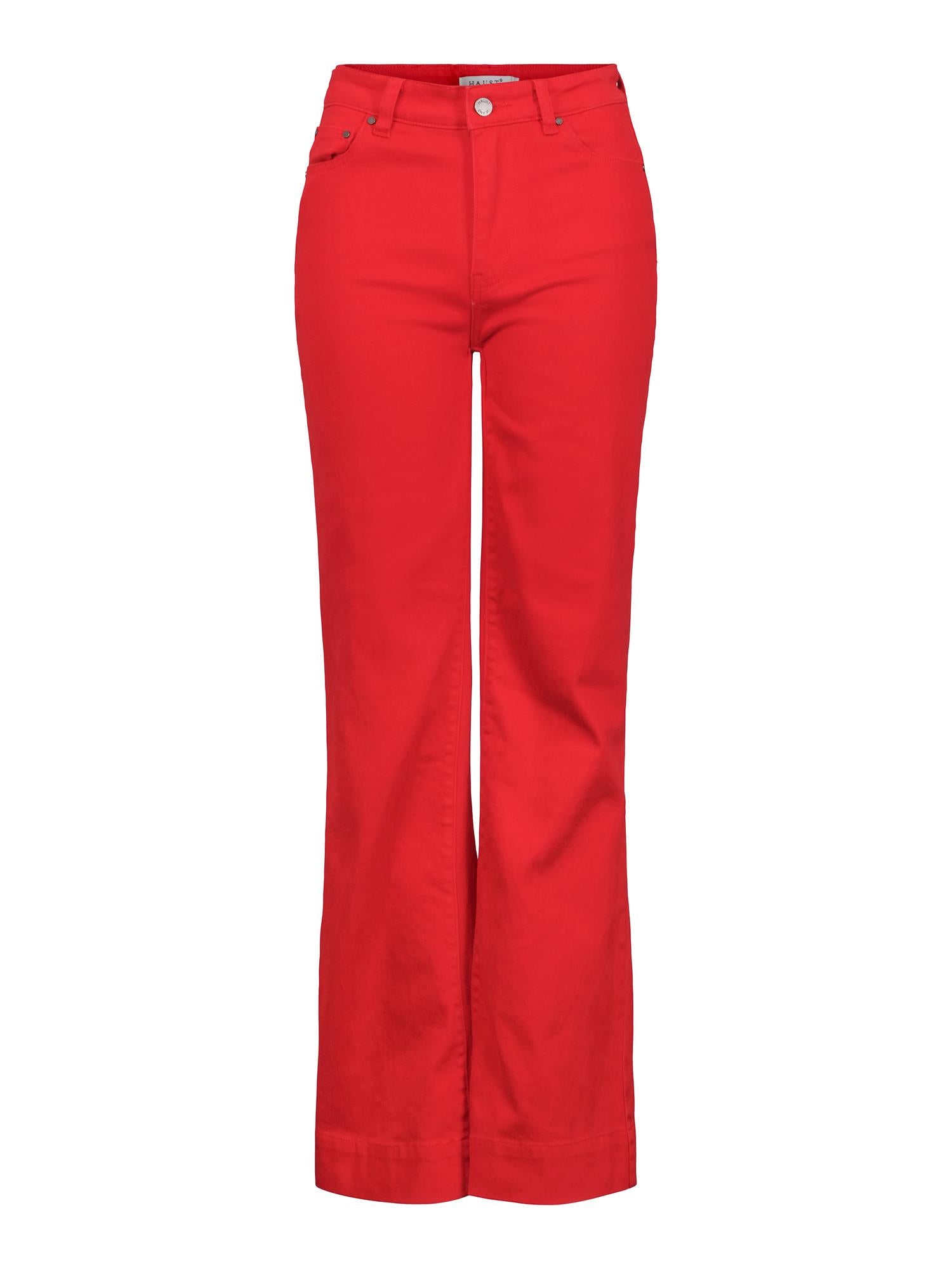 Casual stretch twill trouser Red