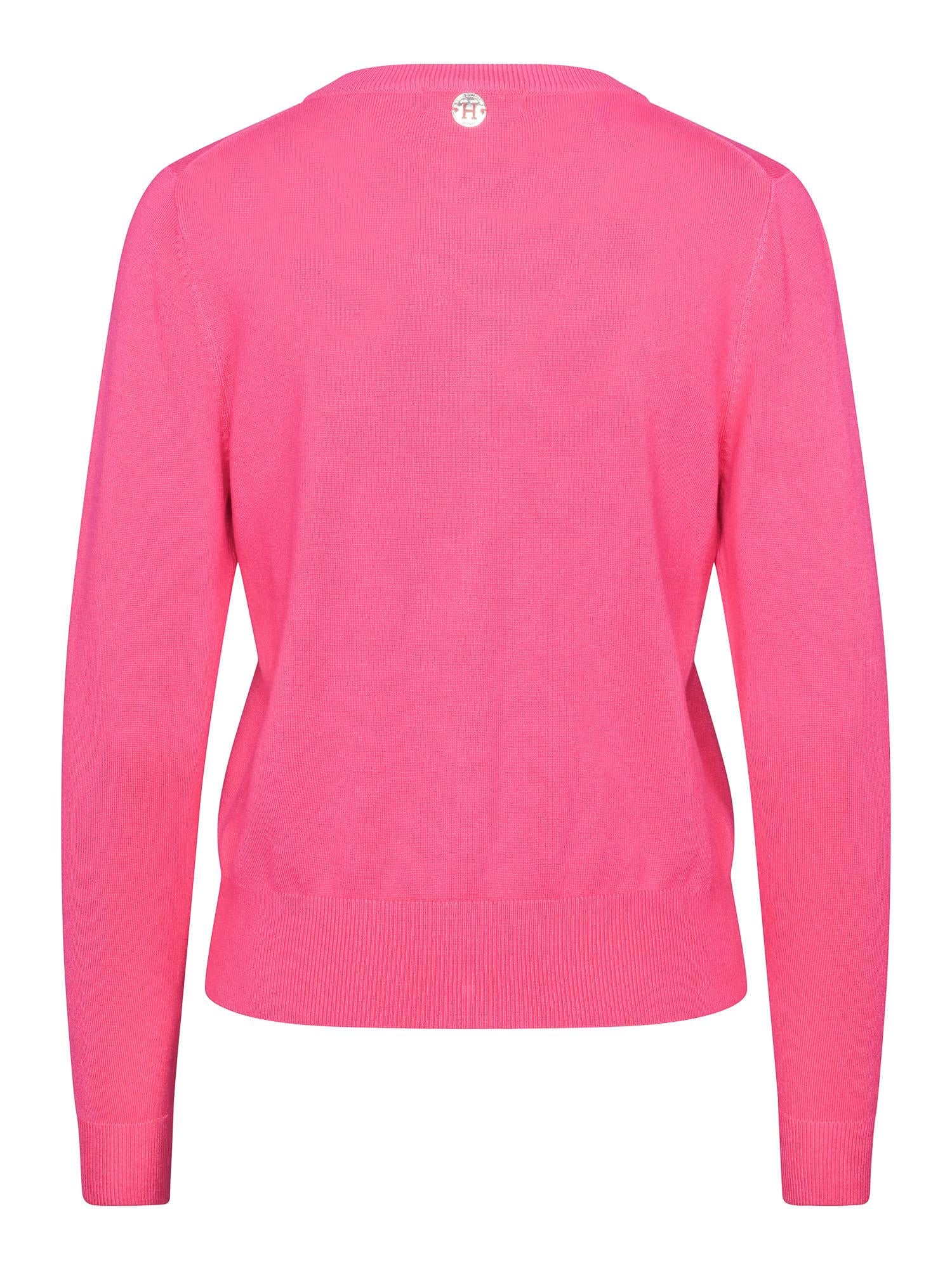 Classic knitted cardigan Fuchsia