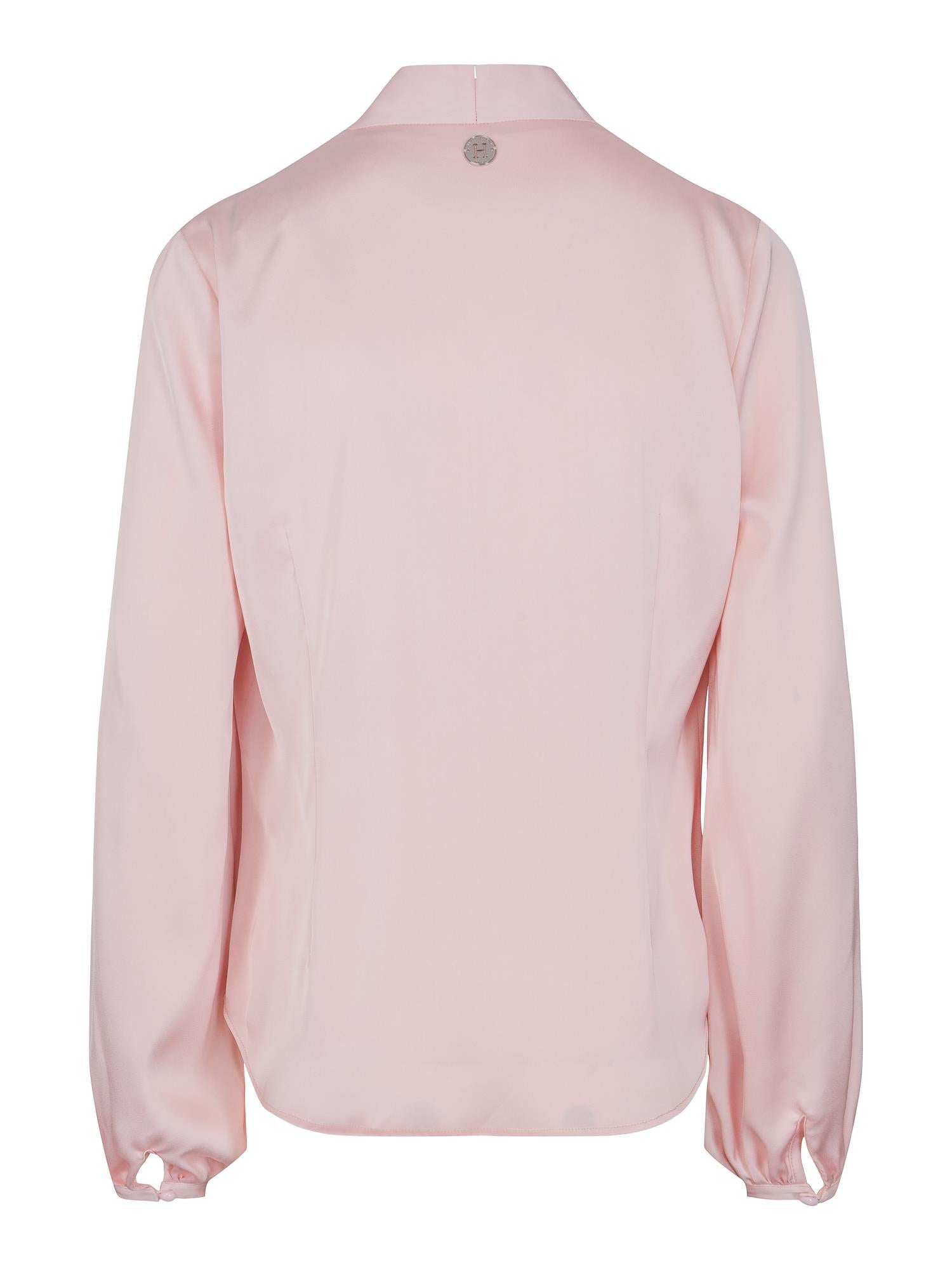 Classic V-neck blouse Rose