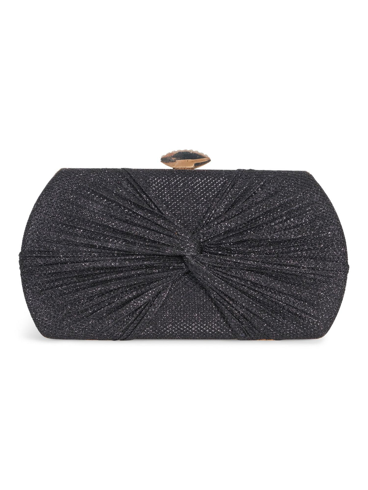Pleated knot party bag Sort