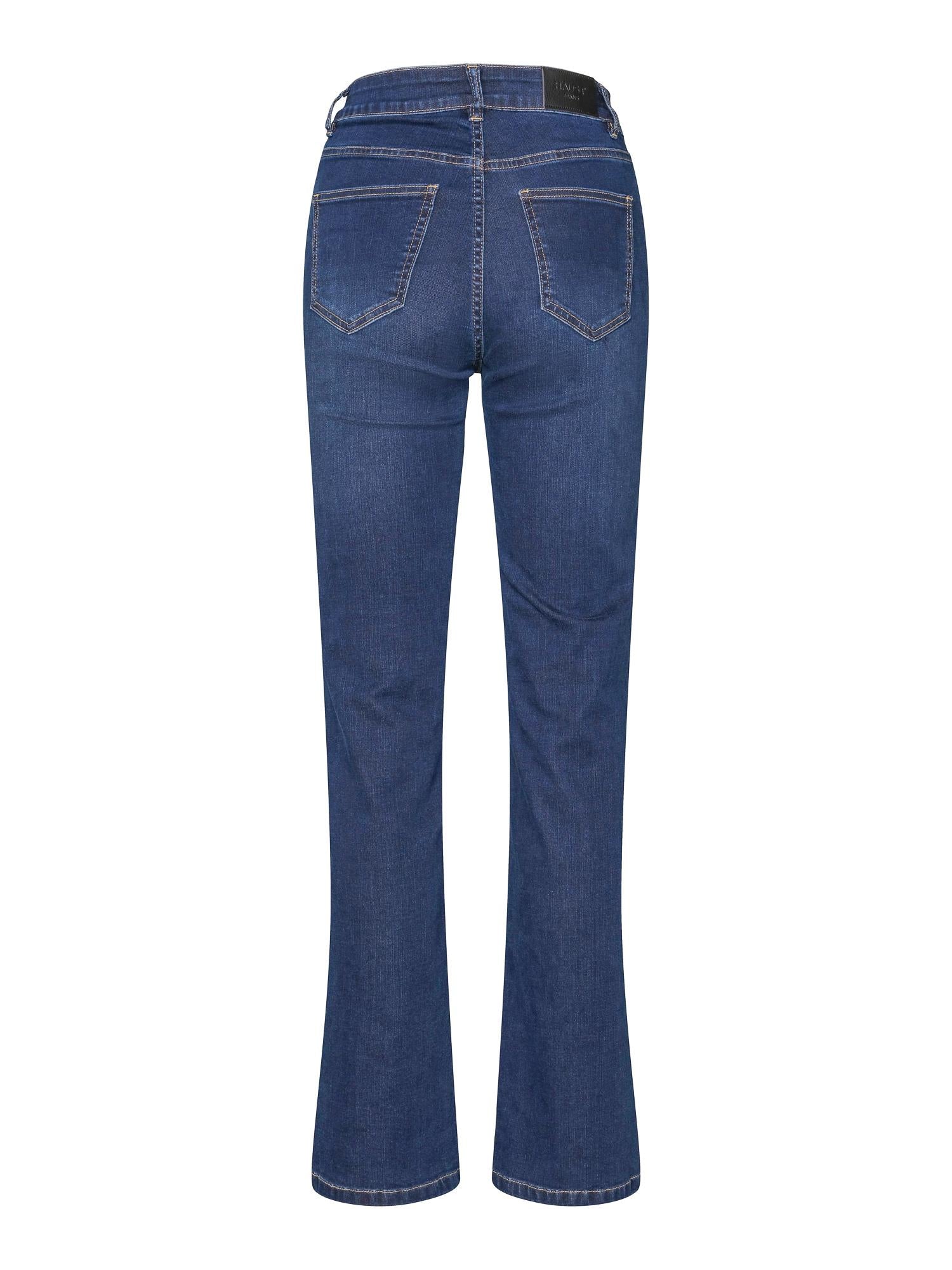 HARPER jeans w/ribbon - loose fit straight Jeans Blue