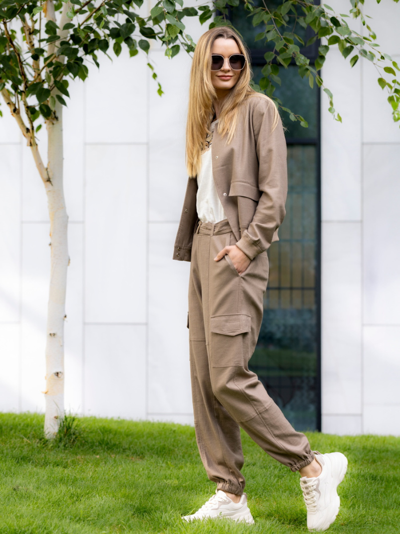 Linen blazer Sand