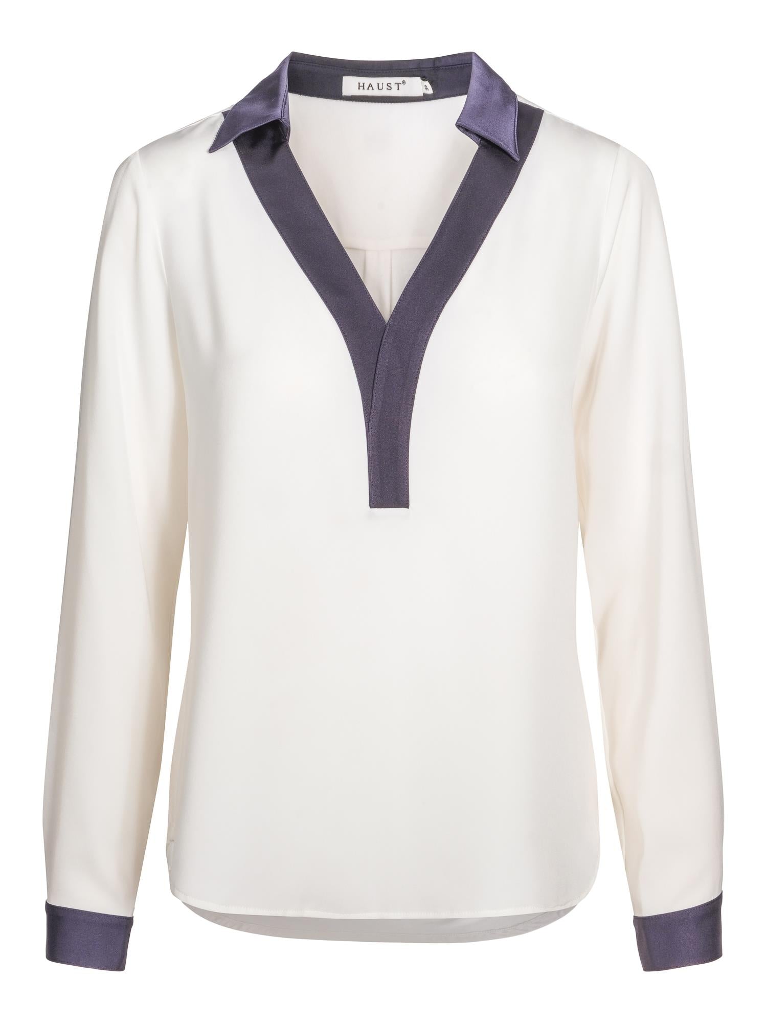 55-830 V-neck classic blouse Multi