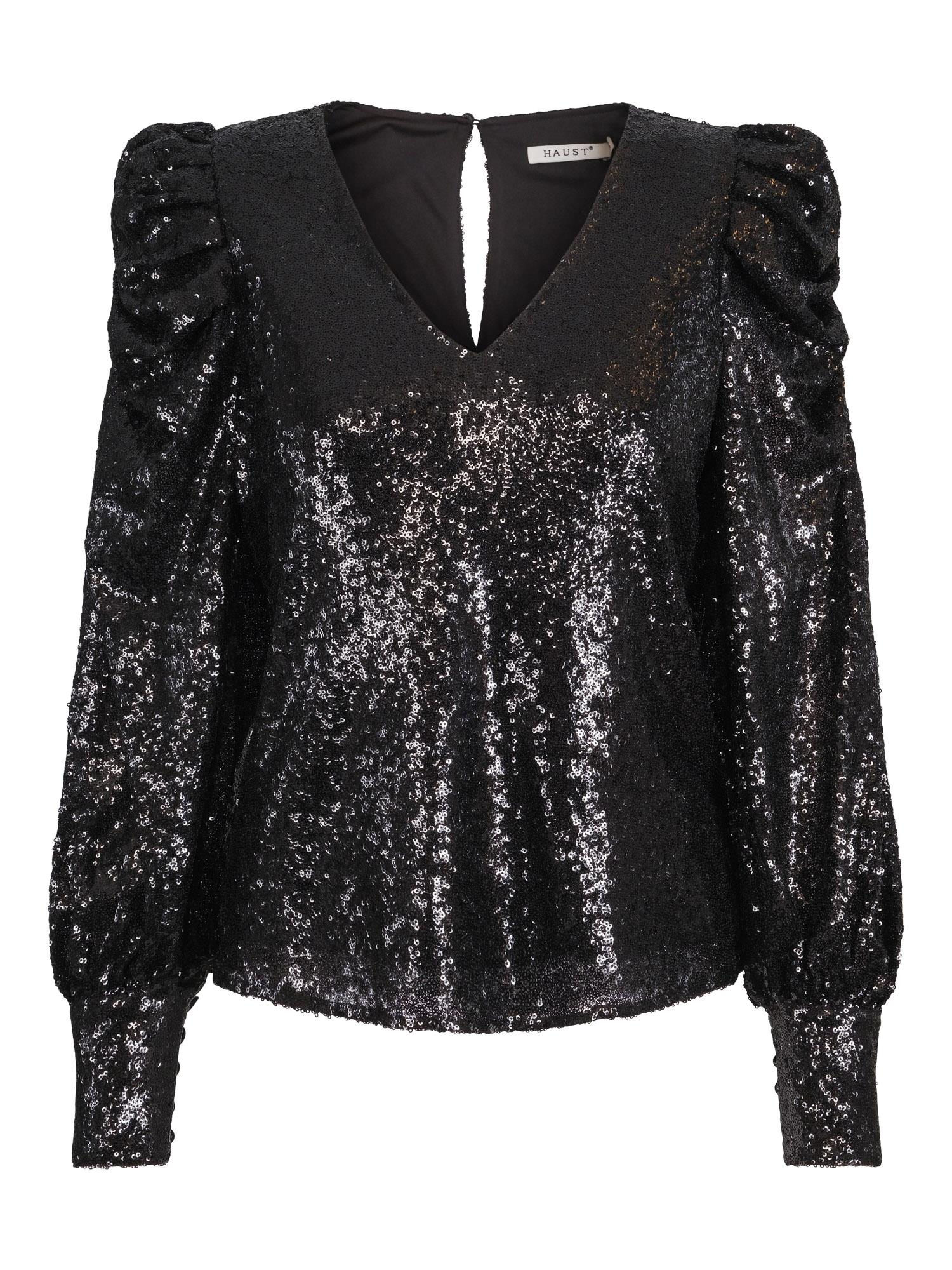 Sleeve seq blouse Black