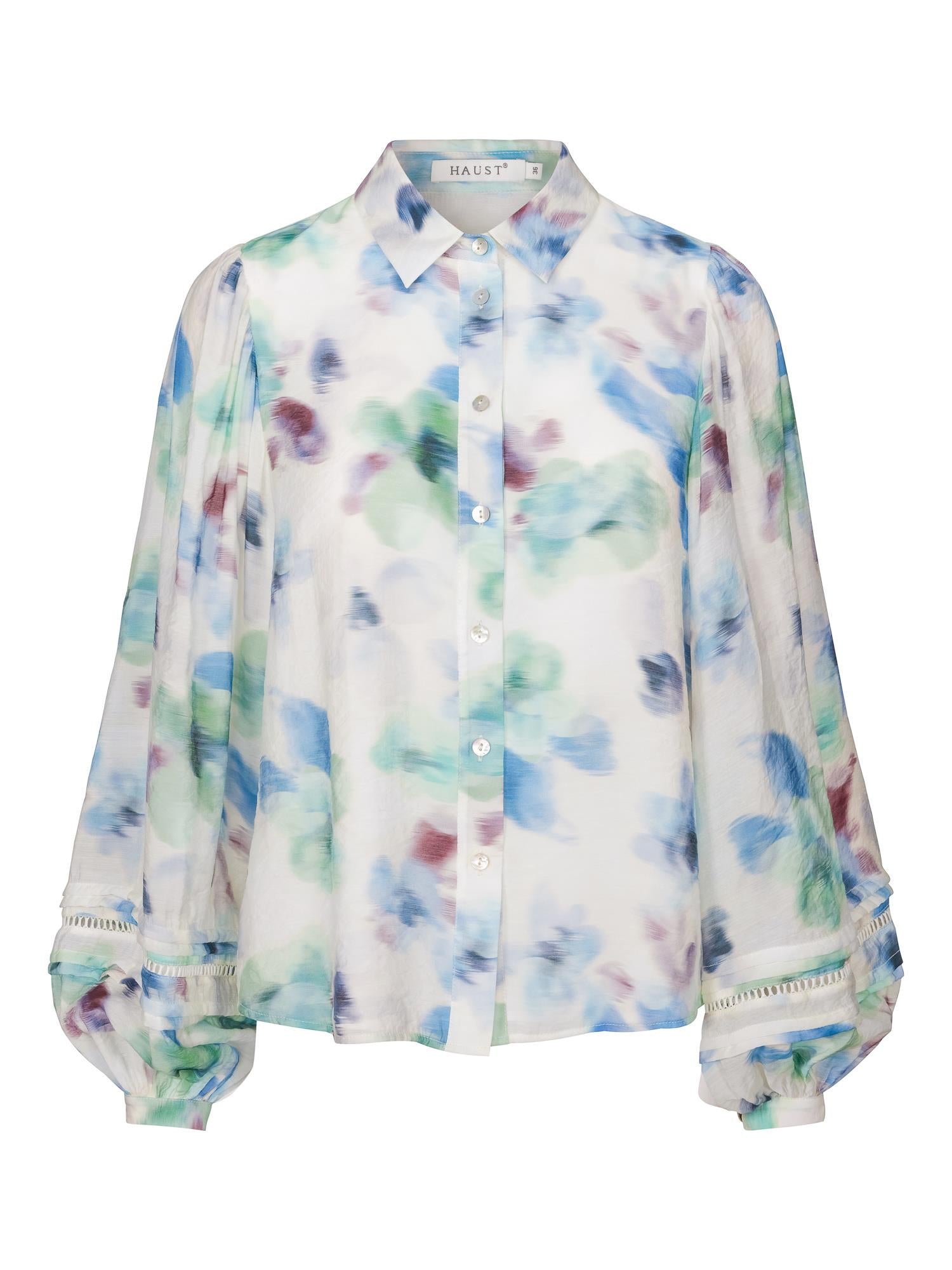Flower print blouse Blue