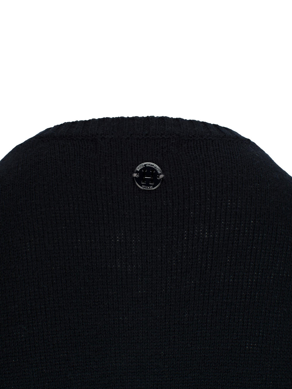 Patch cardigan Black