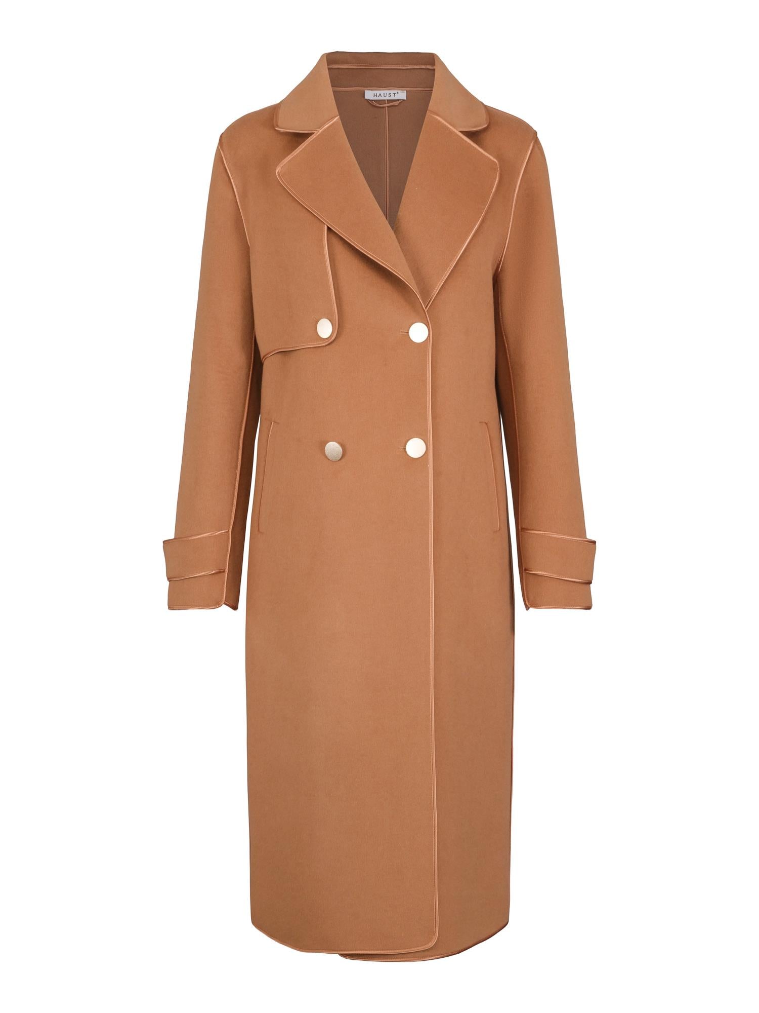 Classic wool coat Kamel-brun