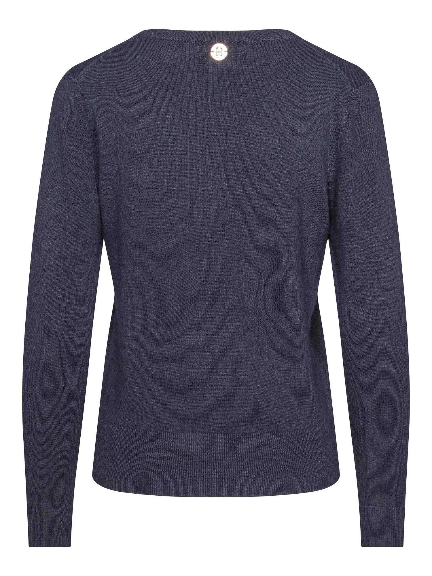 Knitted V-neck pullover Navy