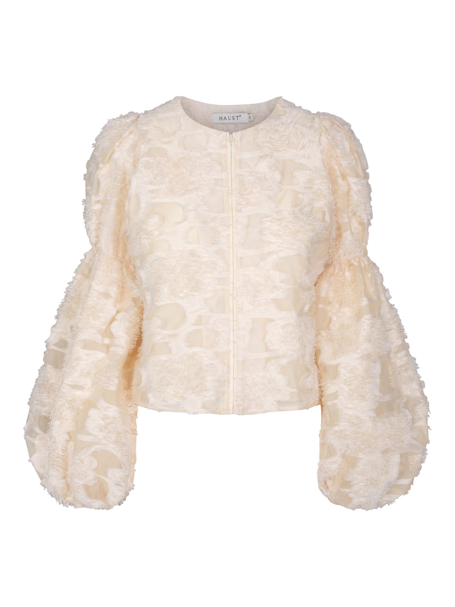 Fashion zip blouse Krem