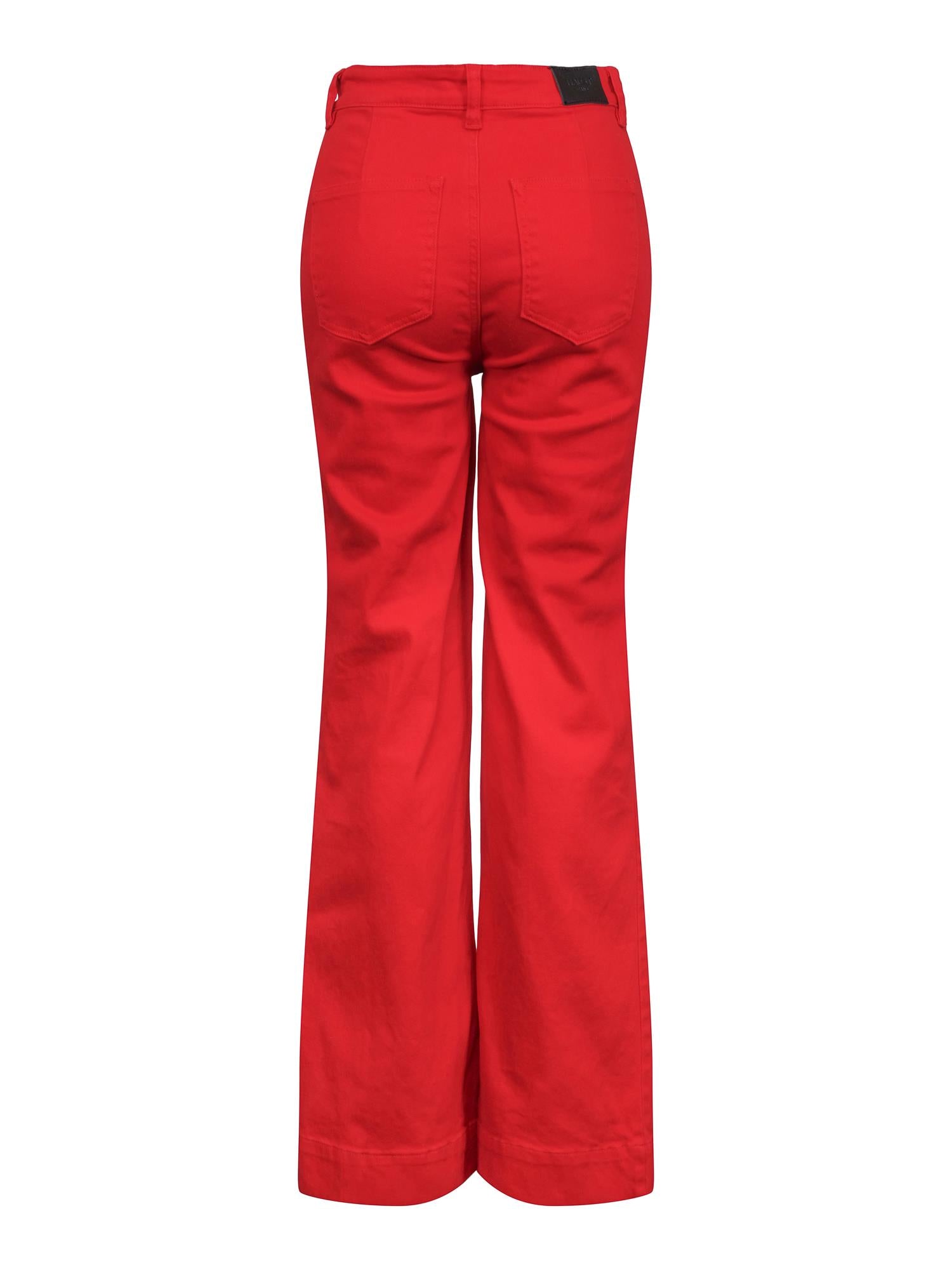 Casual stretch twill trouser Red