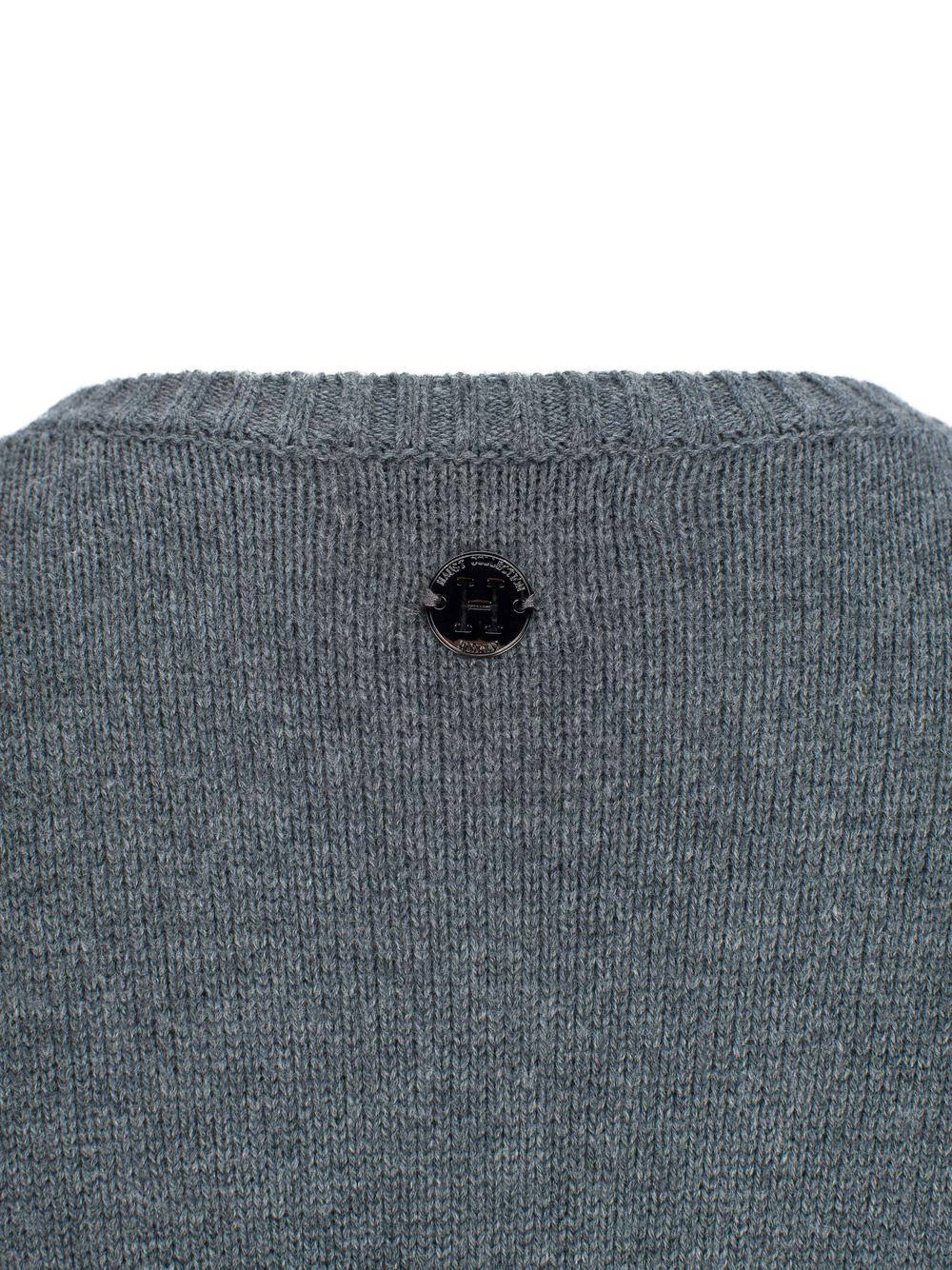 Patch cardigan Grey Mel.