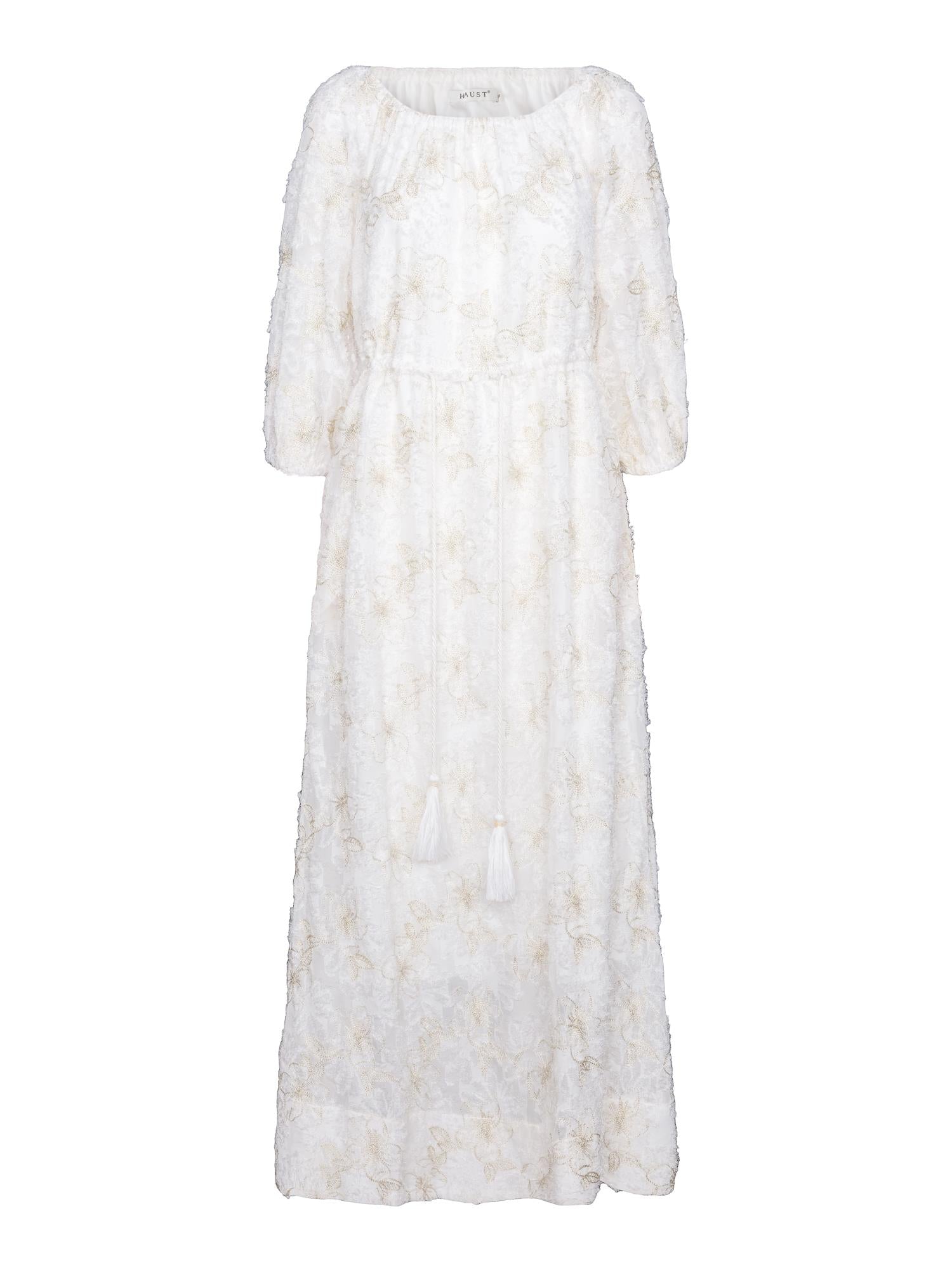 Embroidery dress Hvit