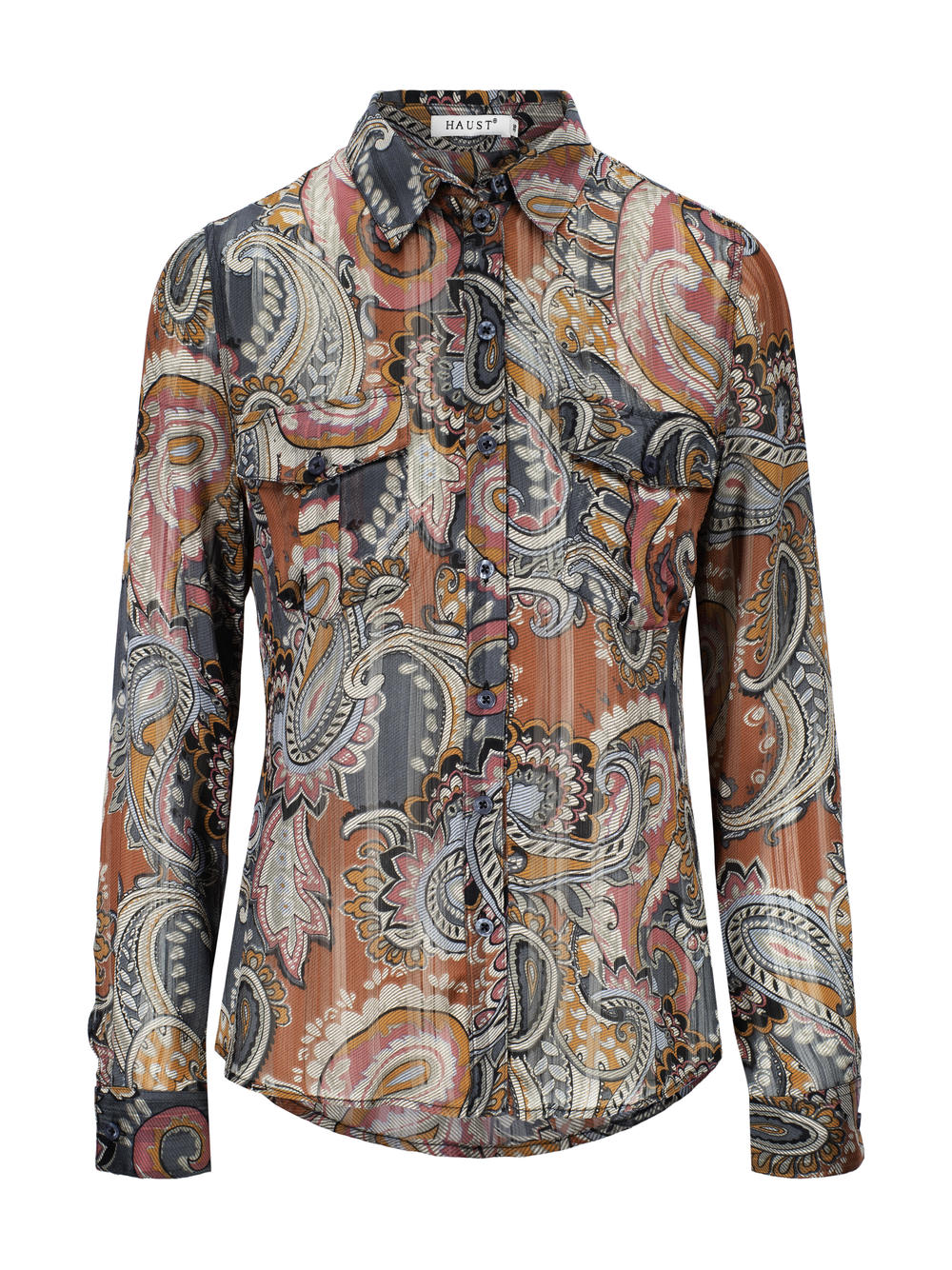 Paisley shirt Coral