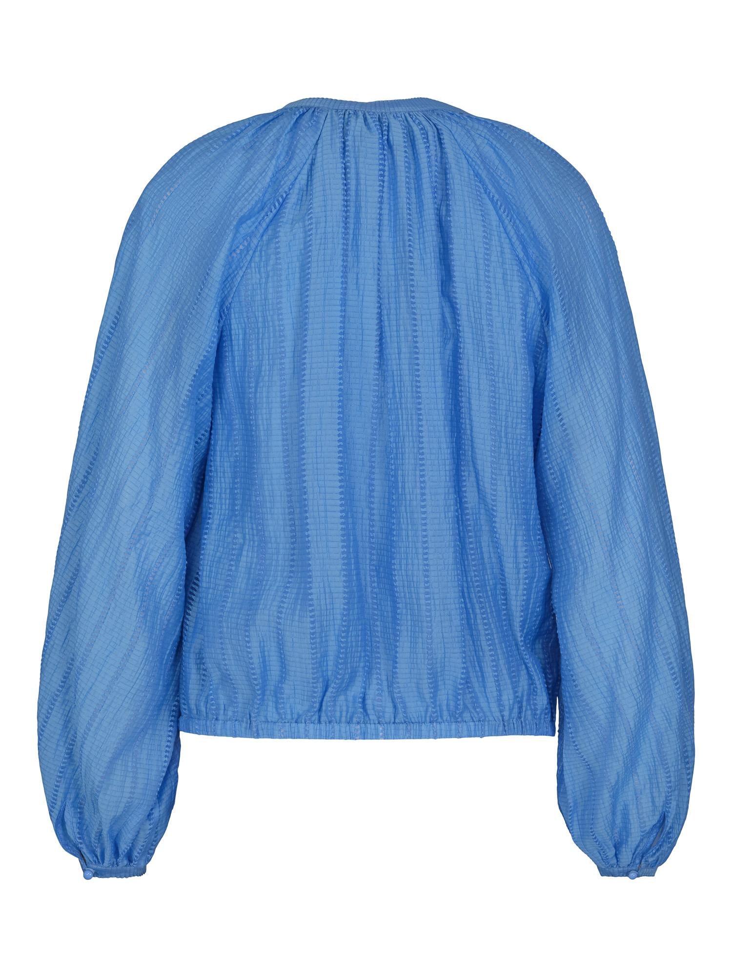 Structure tassel blouse Blue