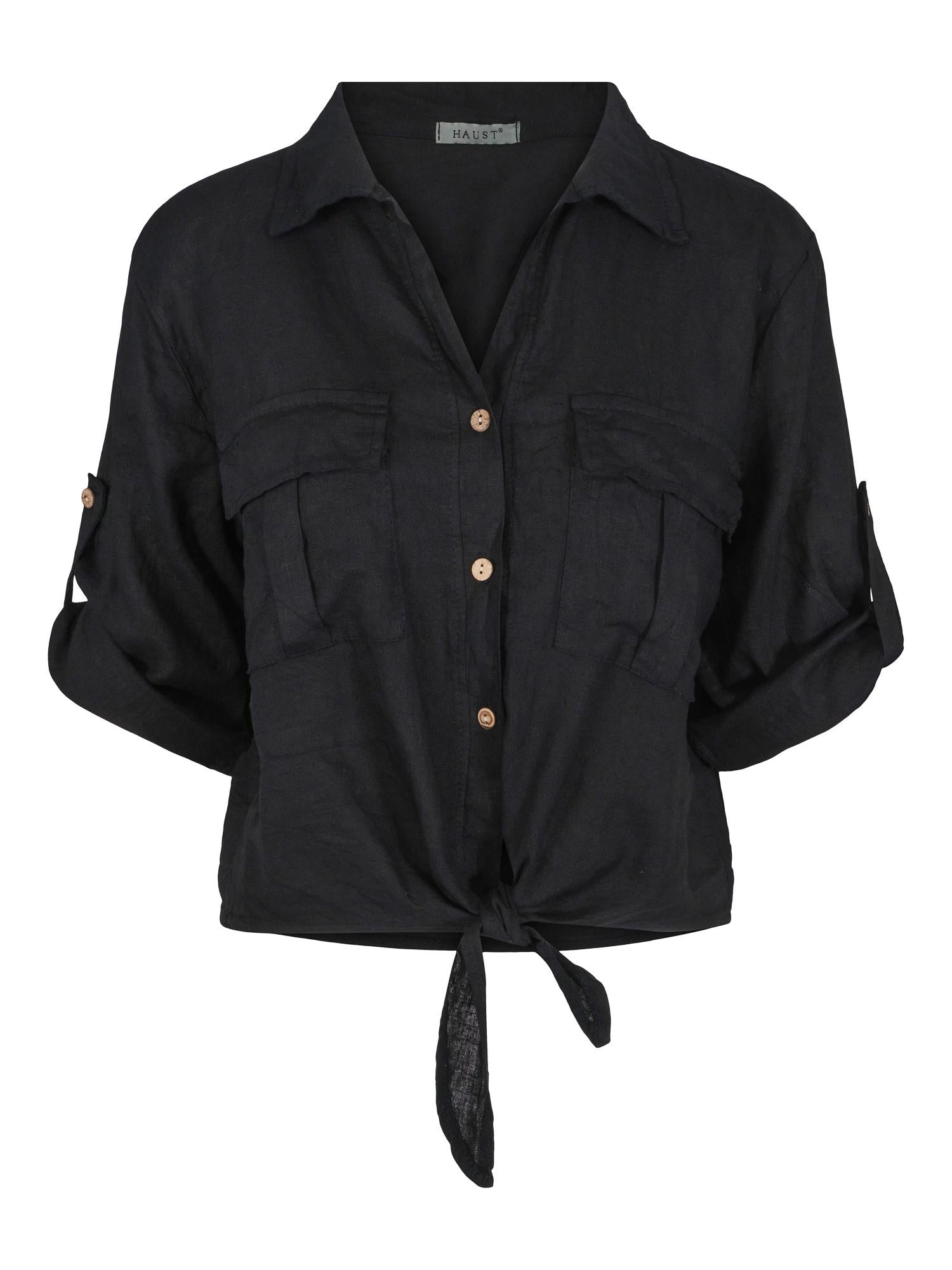 Safari tie shirt Sort