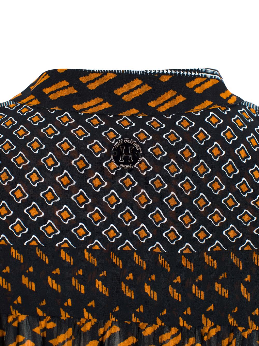 Velvet ribbon blouse Patchwork
