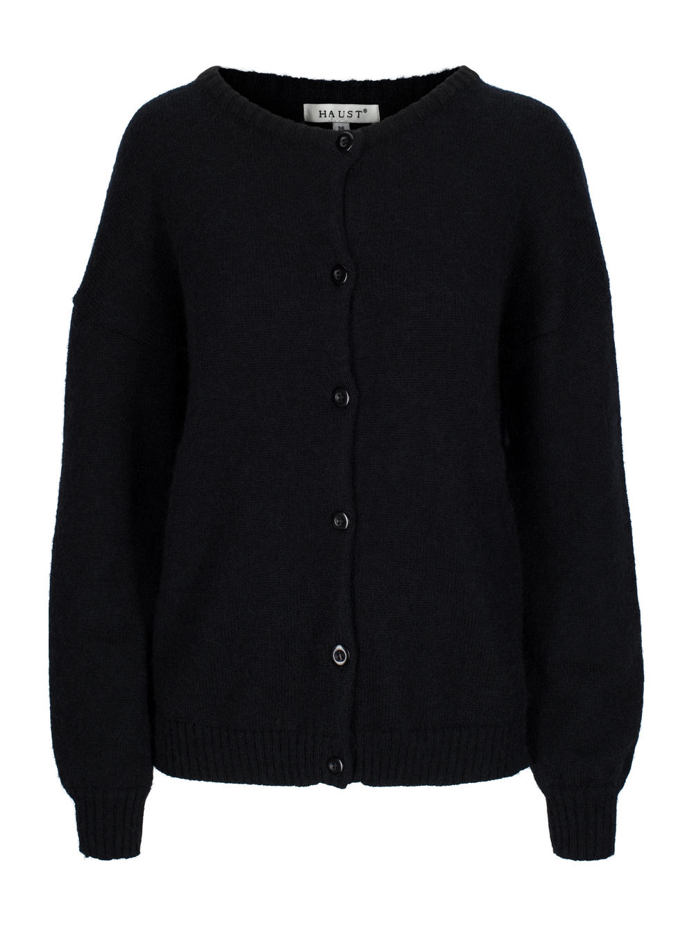 Short knitted cardigan Black