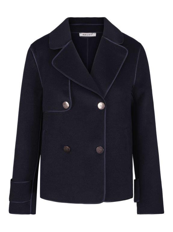 Classic wool jacket Marineblå