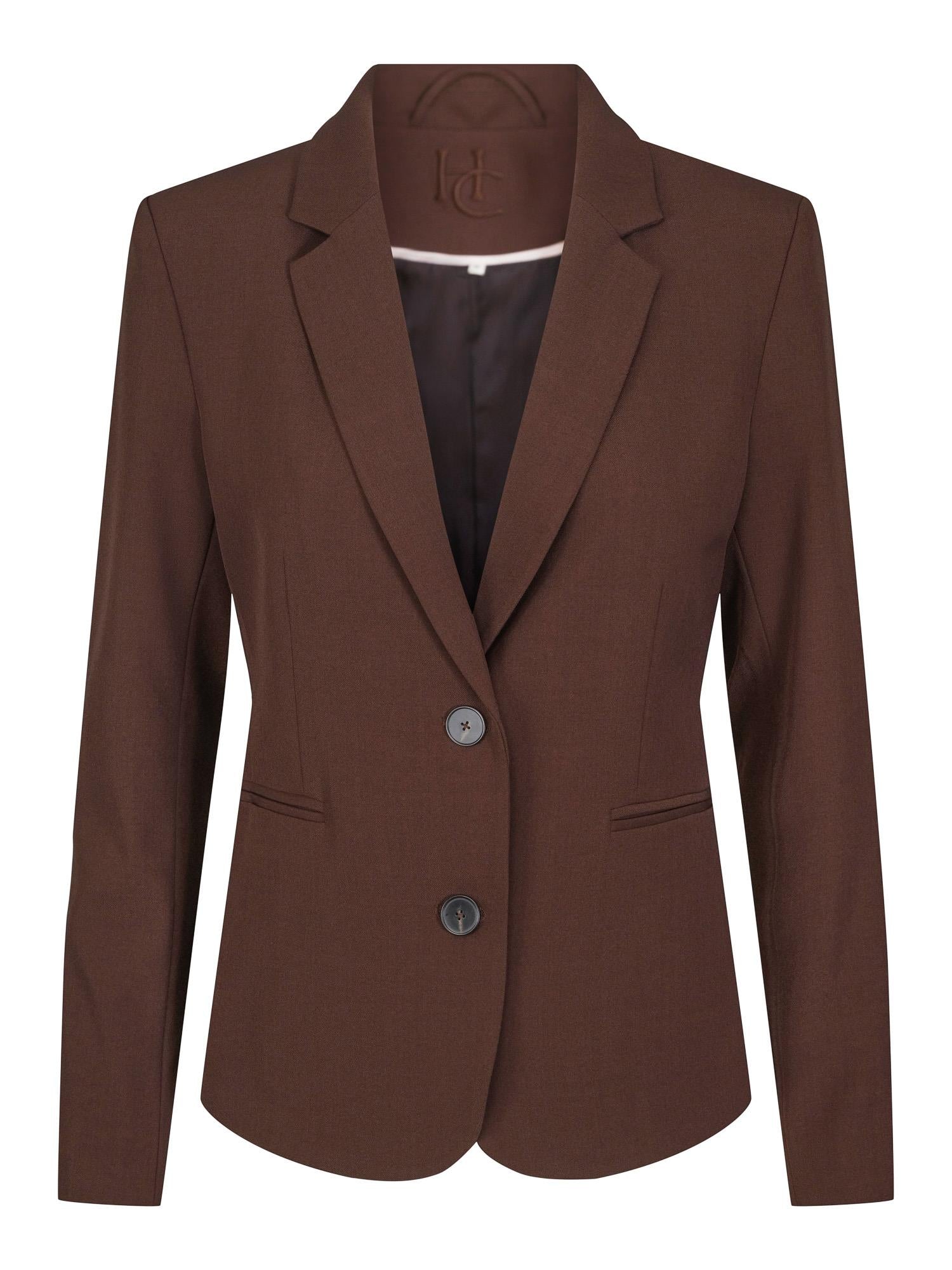 Classic blazer Mørkebrun