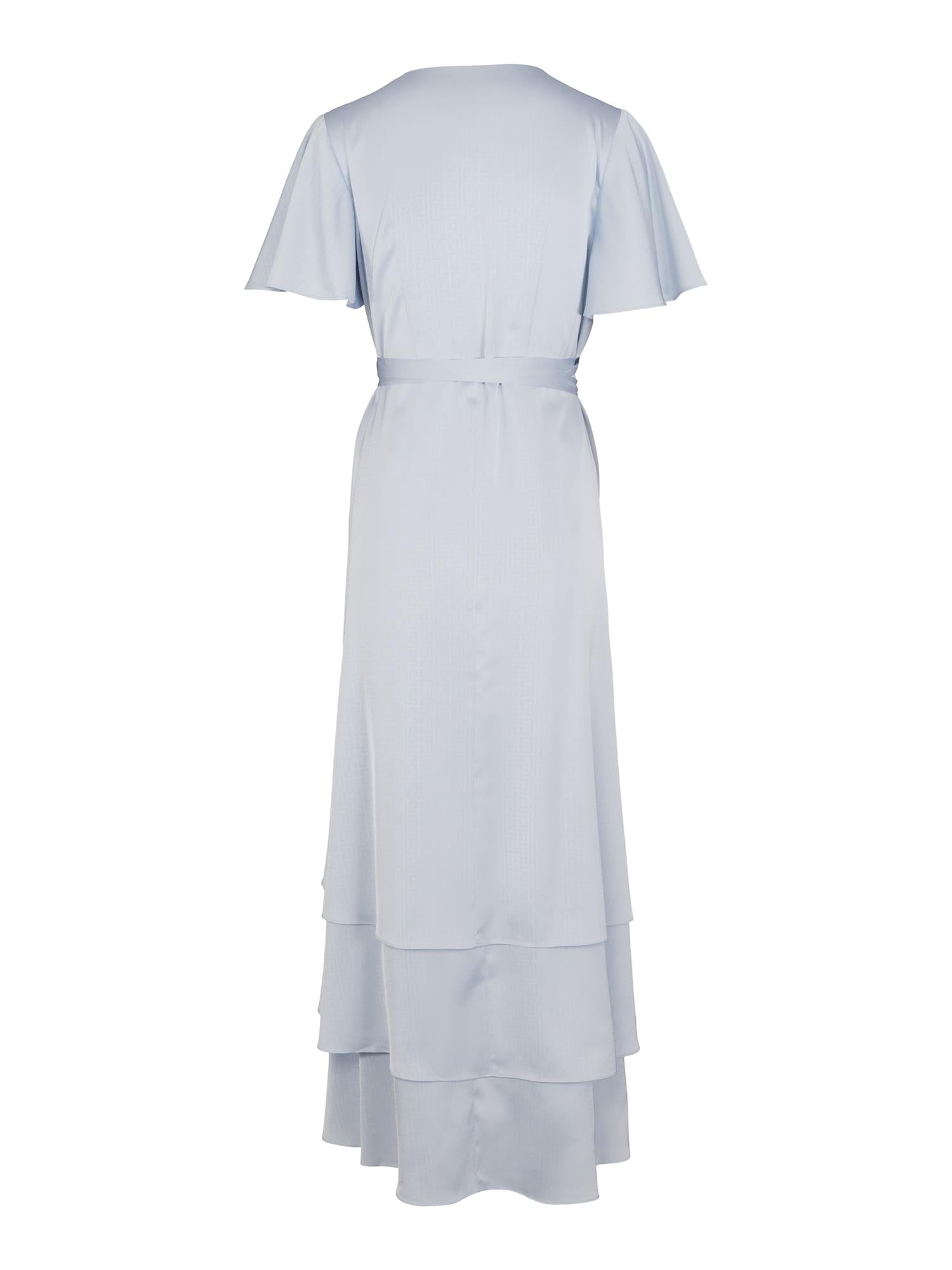 Long wrap dress Light Blue