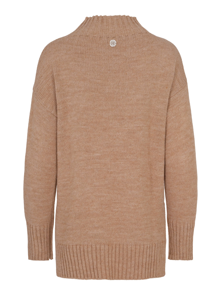 Knitted best pullover Camel