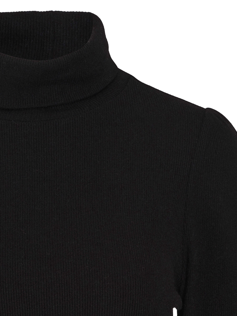 Rib rollneck Black