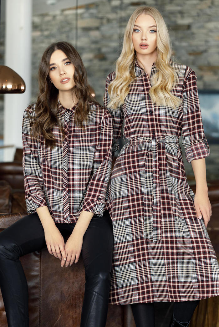 Checked dress Multi