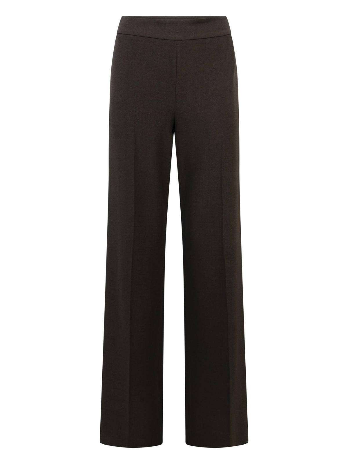 Wide leg tailored trouser 83 cm Dark Brown