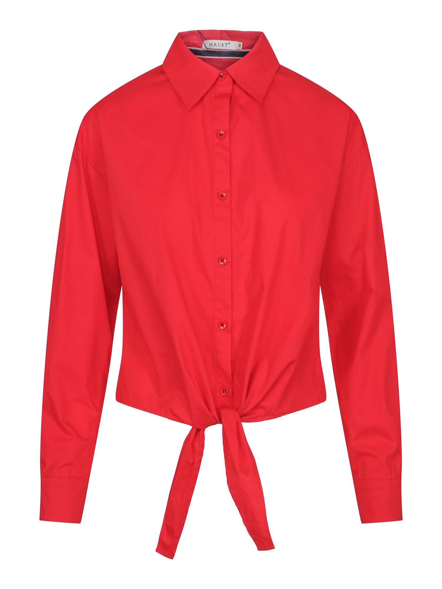 Sleeve/tie shirt Red