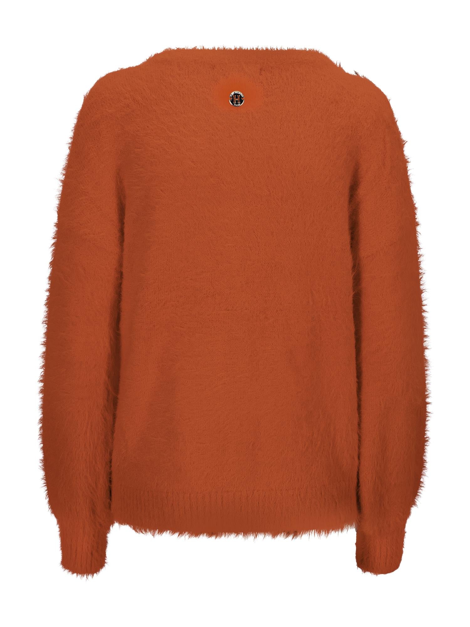 Hairy pullover Coral