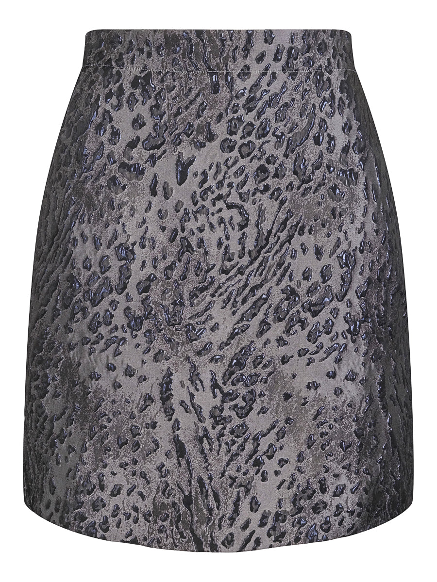 Jacquard skirt Grey