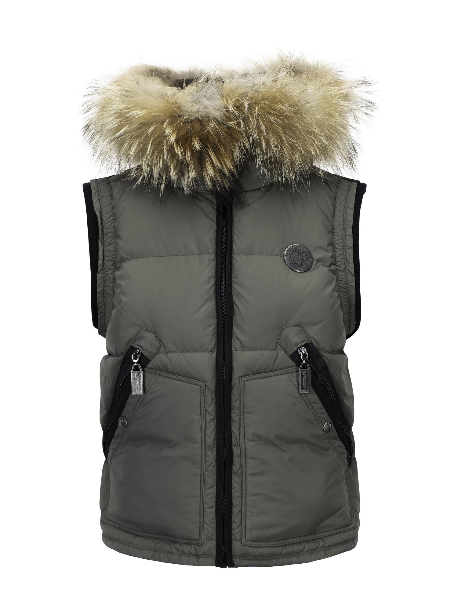 Down vest Olive