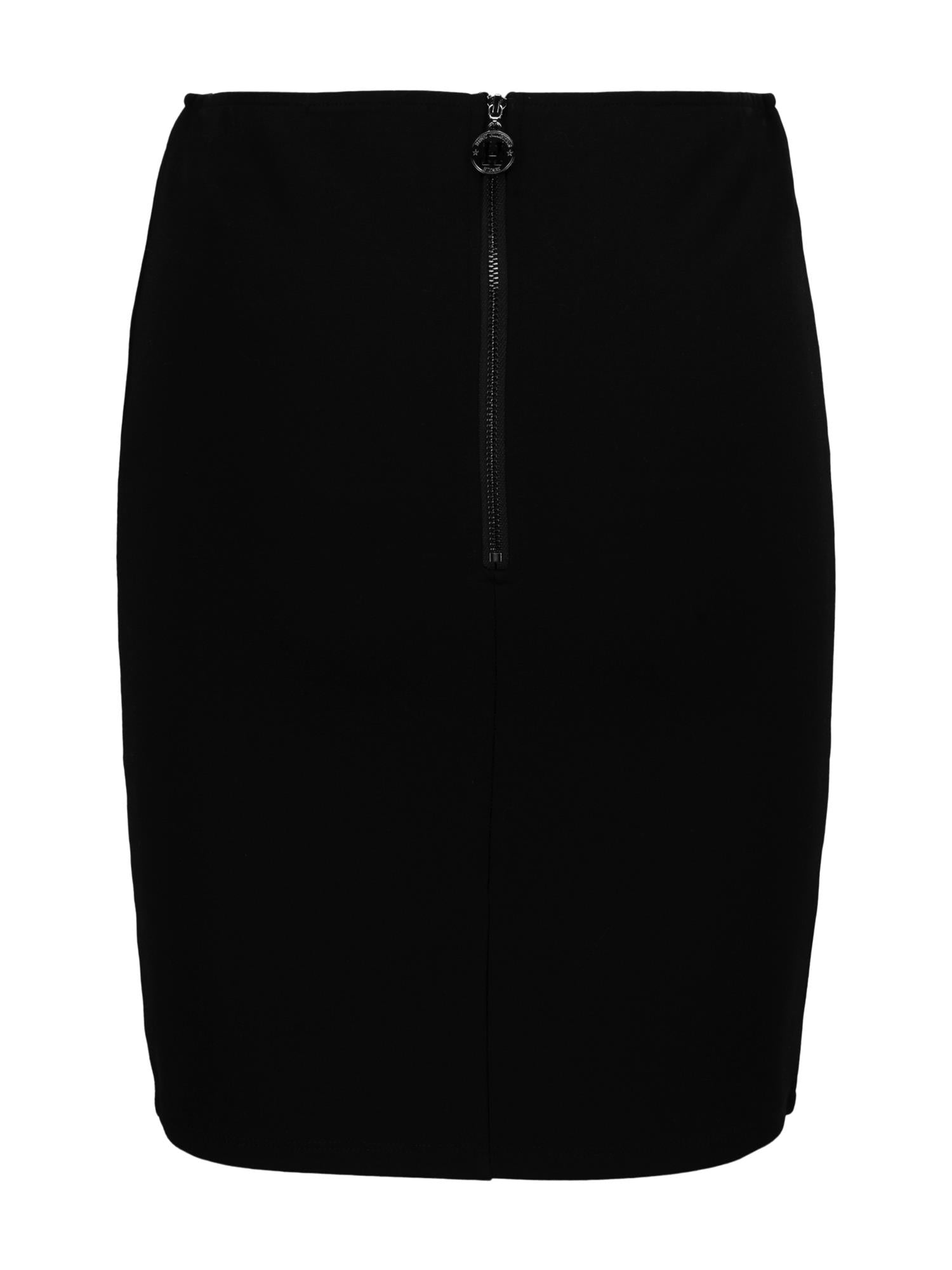 Suede Pu skirt Black
