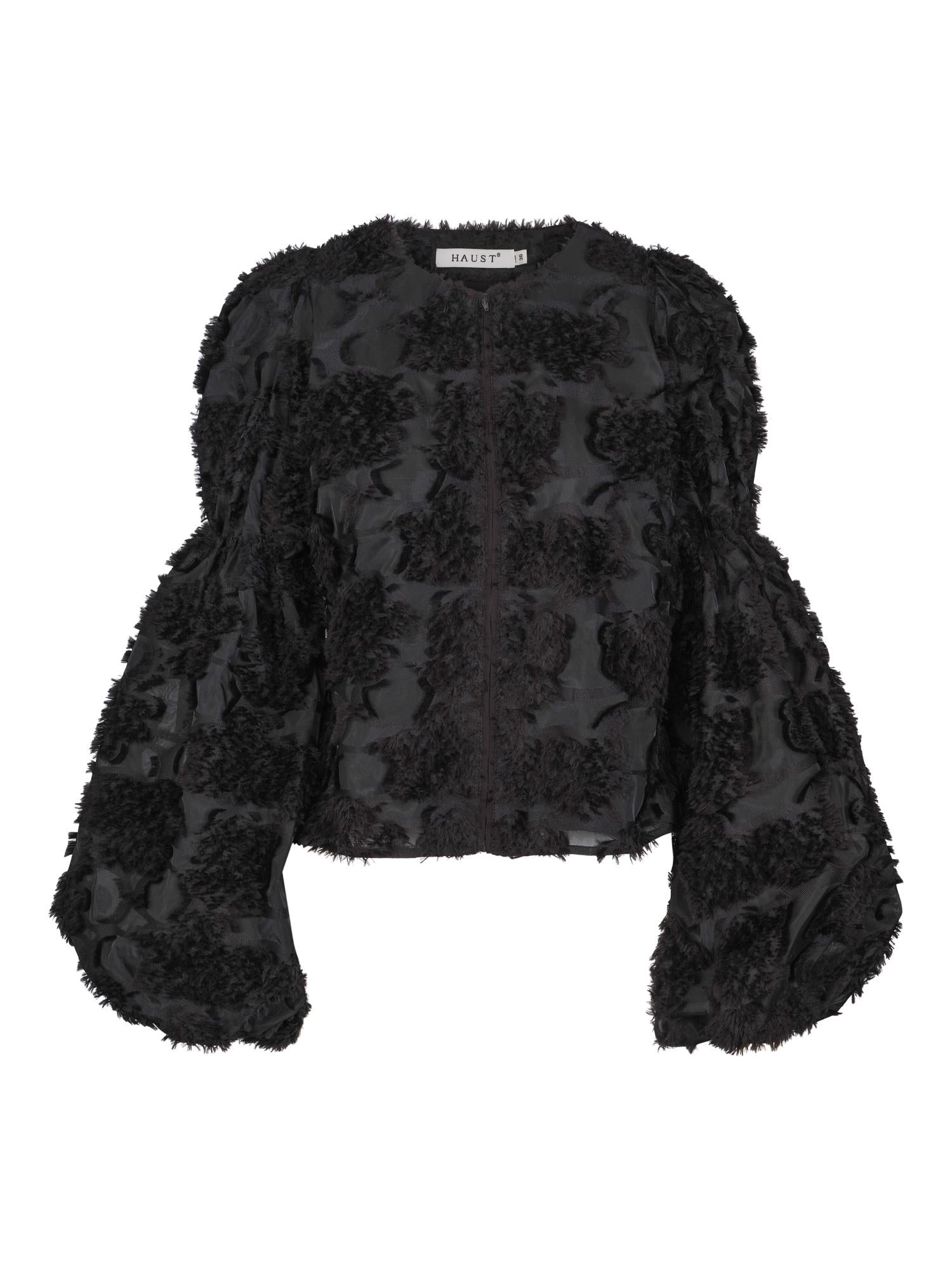 Fashion zip blouse Black