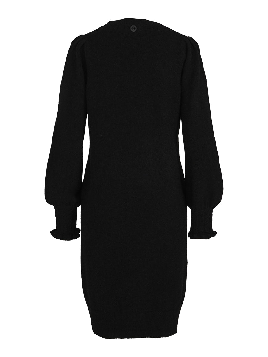 Mohair knitted dress Black