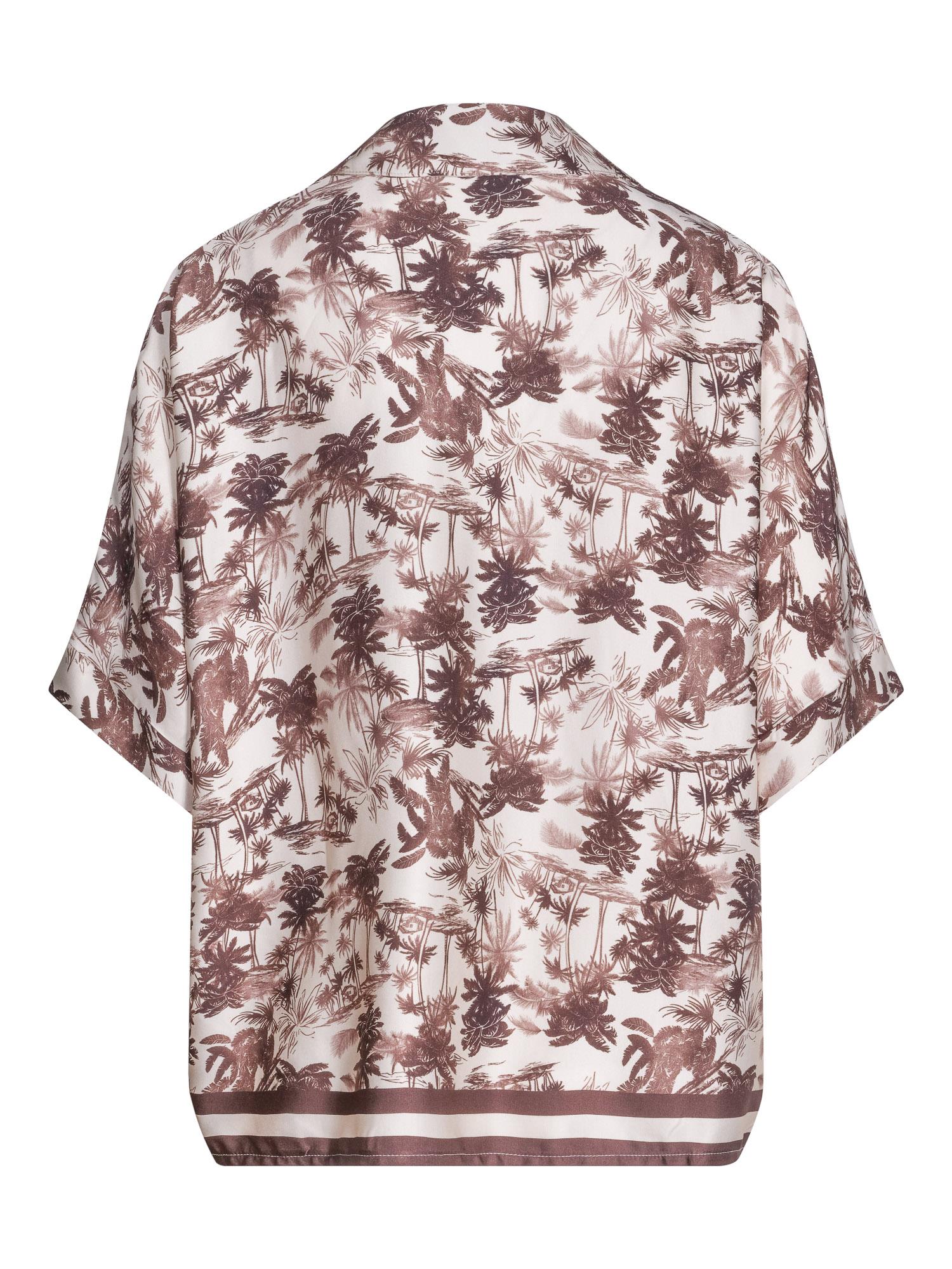 Satin visc shirt Brown