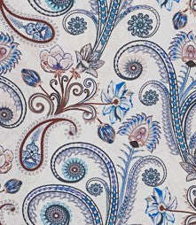 Paisley puffarm blouse Blue