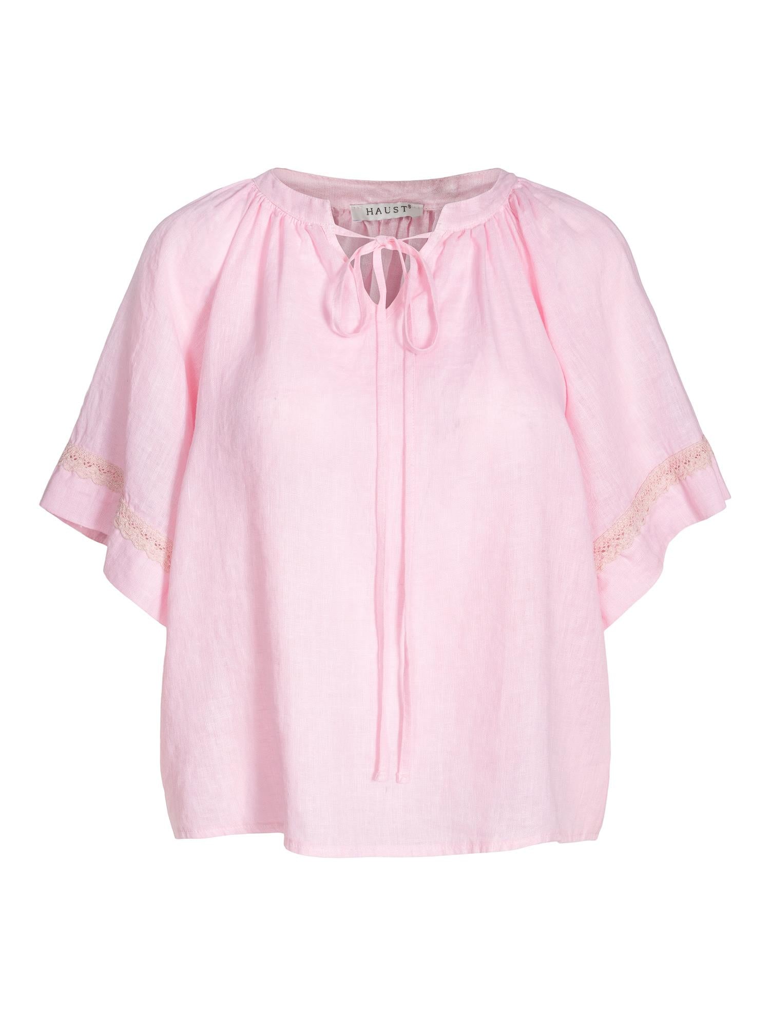 Linen loose top Light Pink