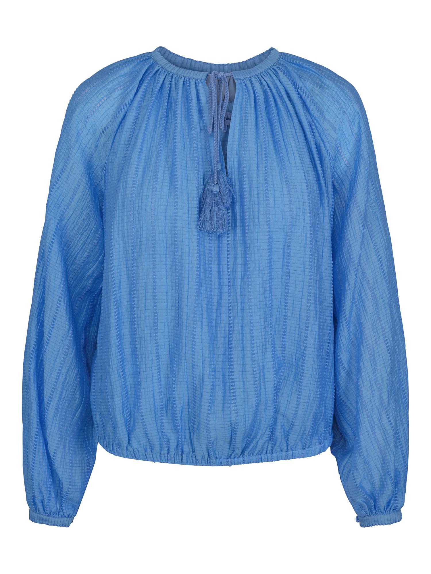 Structure tassel blouse Blue