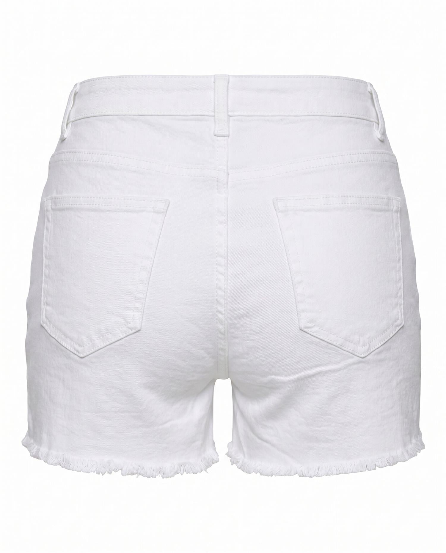 Denim Shorts - 6952 White