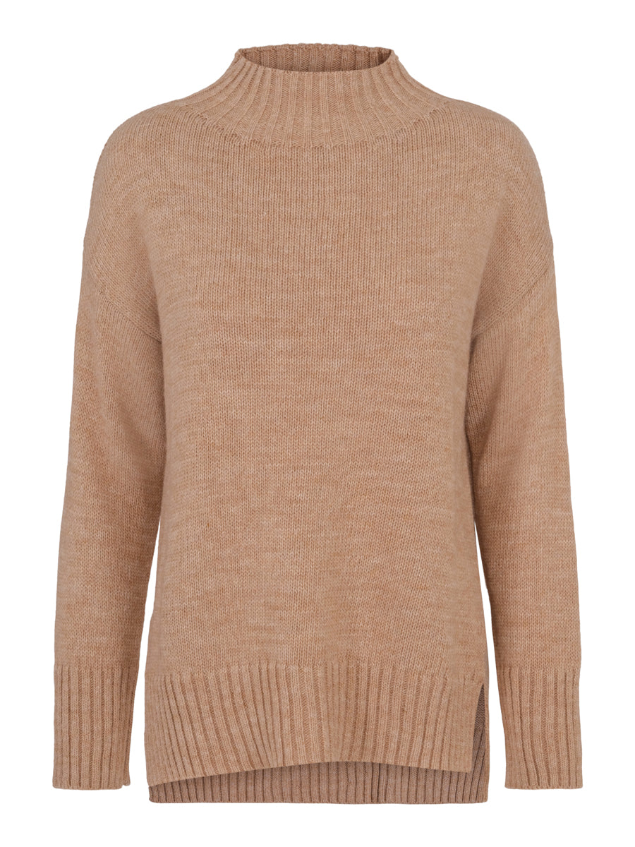 Knitted best pullover Camel