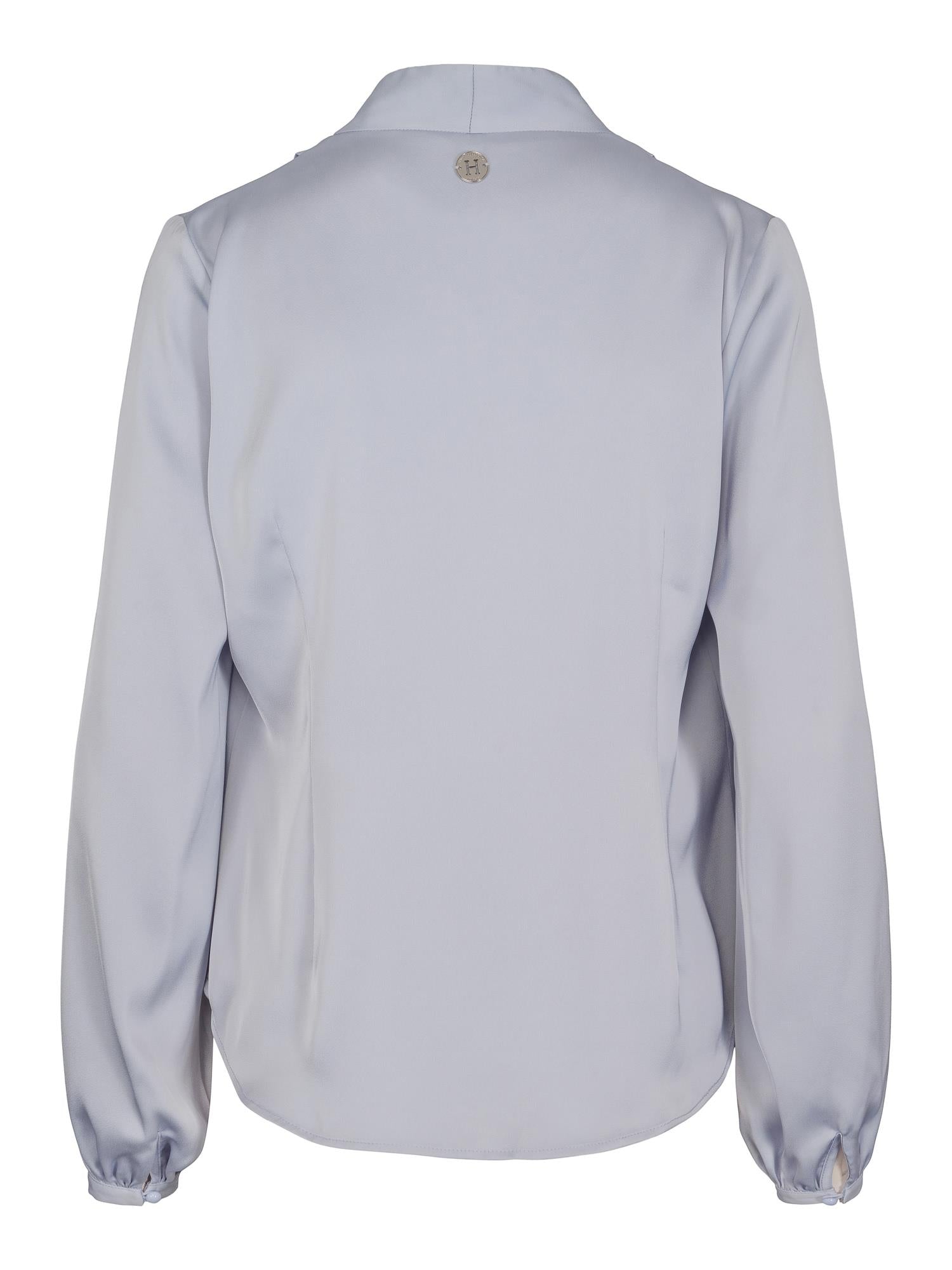 Classic V-neck blouse Light Blue