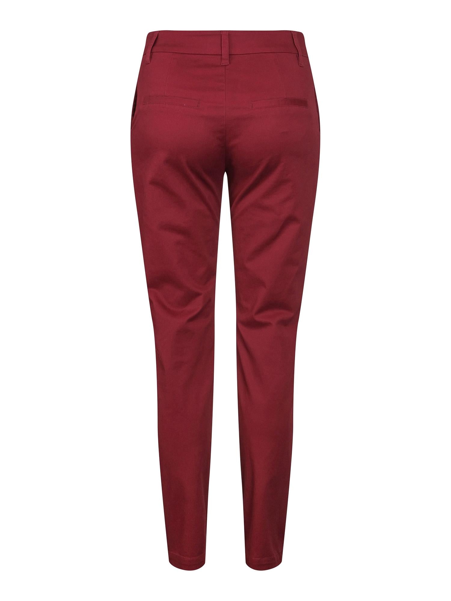 Chinos cotton stretch Burgunder