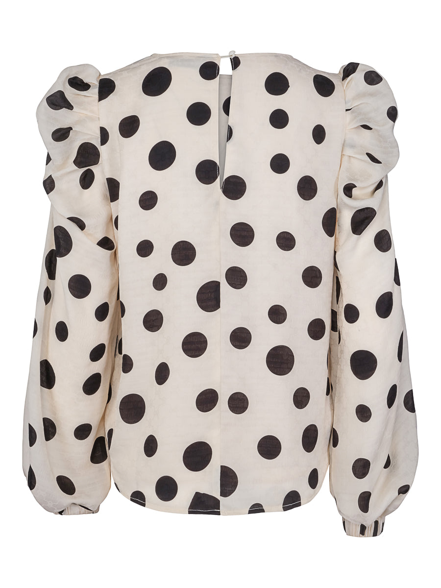 Party sleeve blouse Dotted